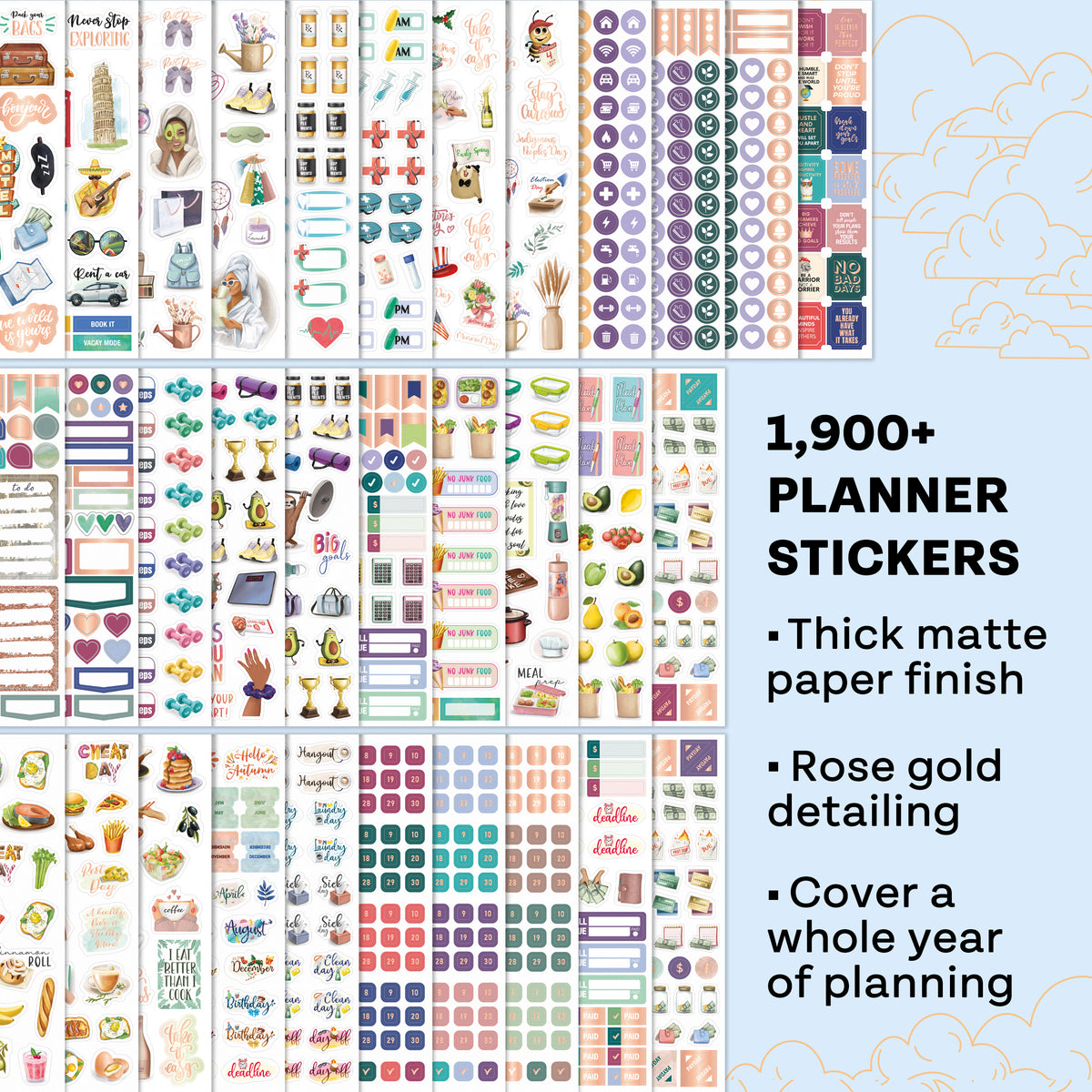 Cute Planner Stickers MEGA Pack – Sarah Titus