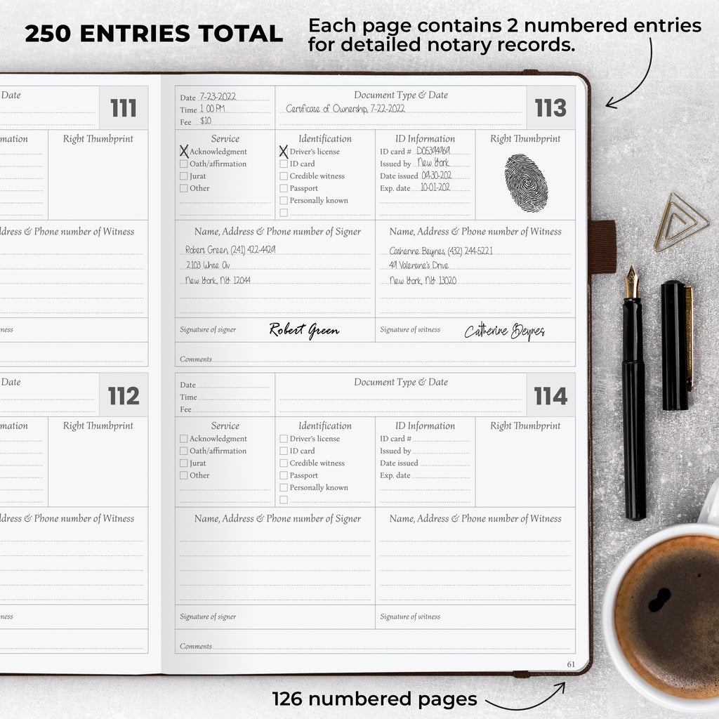 Notary Journal