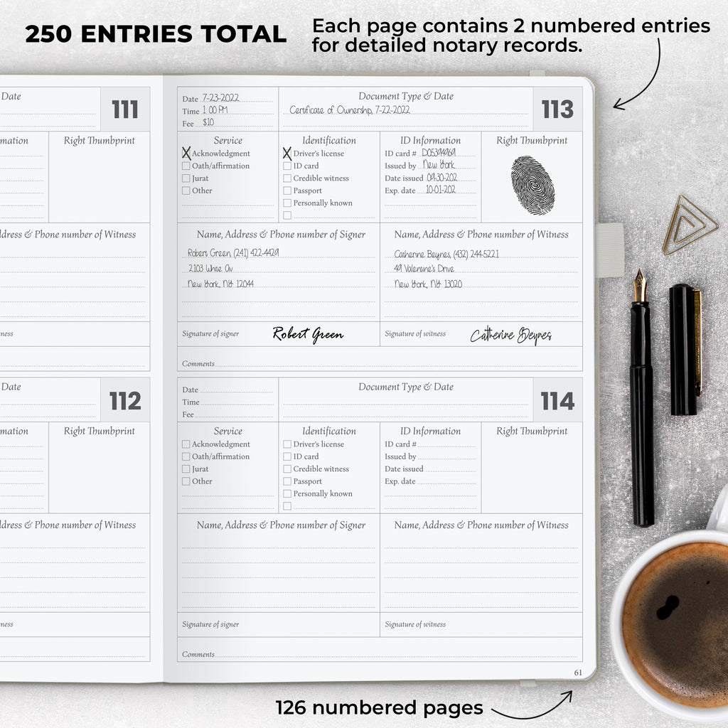 Notary Journal