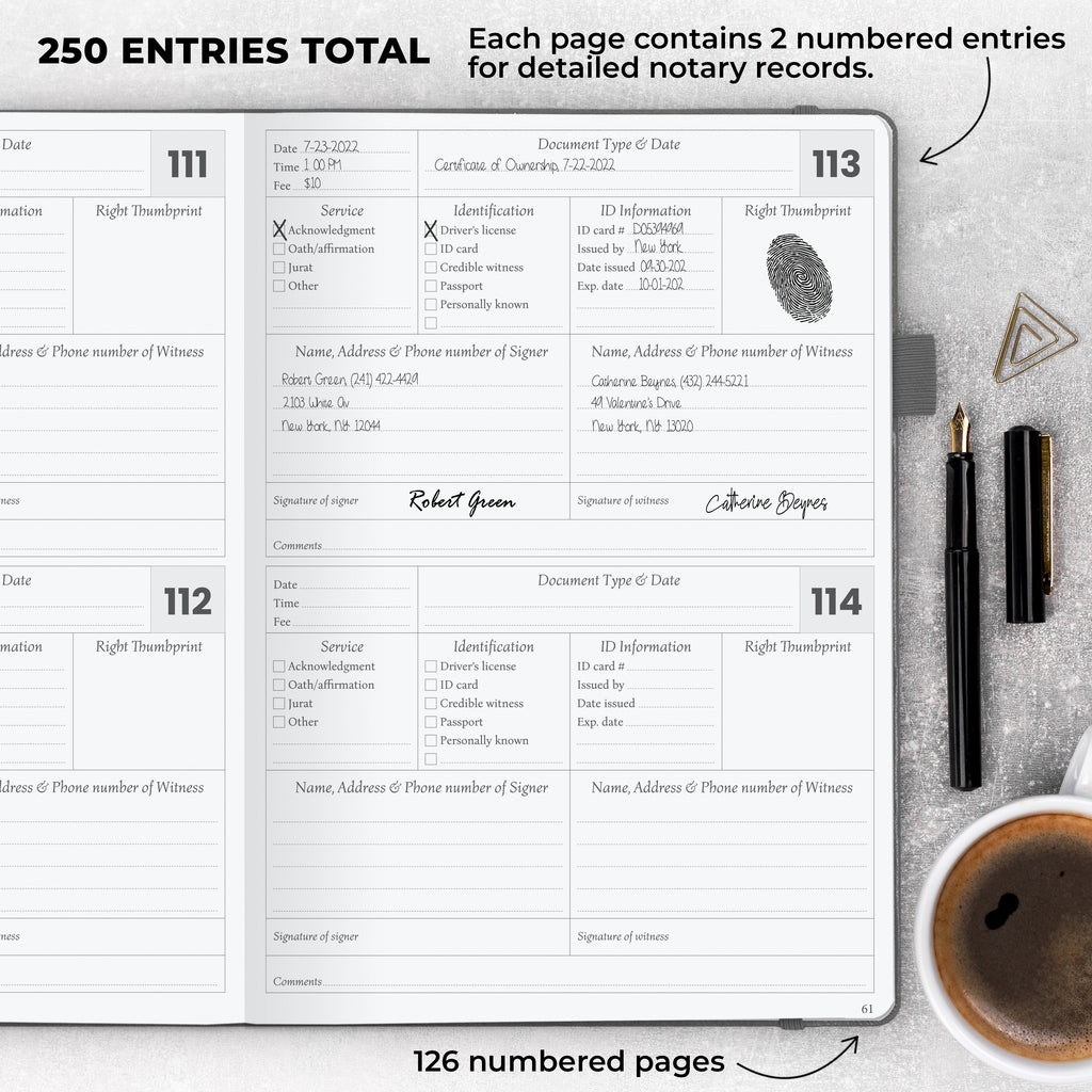 Notary Journal