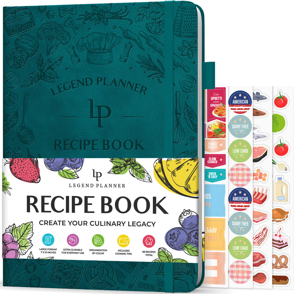 Our Family Recipes: Blank Recipe Book To Write In - Big Empty Two