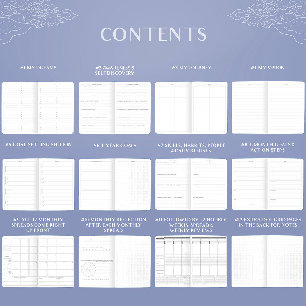 STIL x Kaeli Mae 2024 Dated Weekly Task & Schedule Planner Agenda Calendar