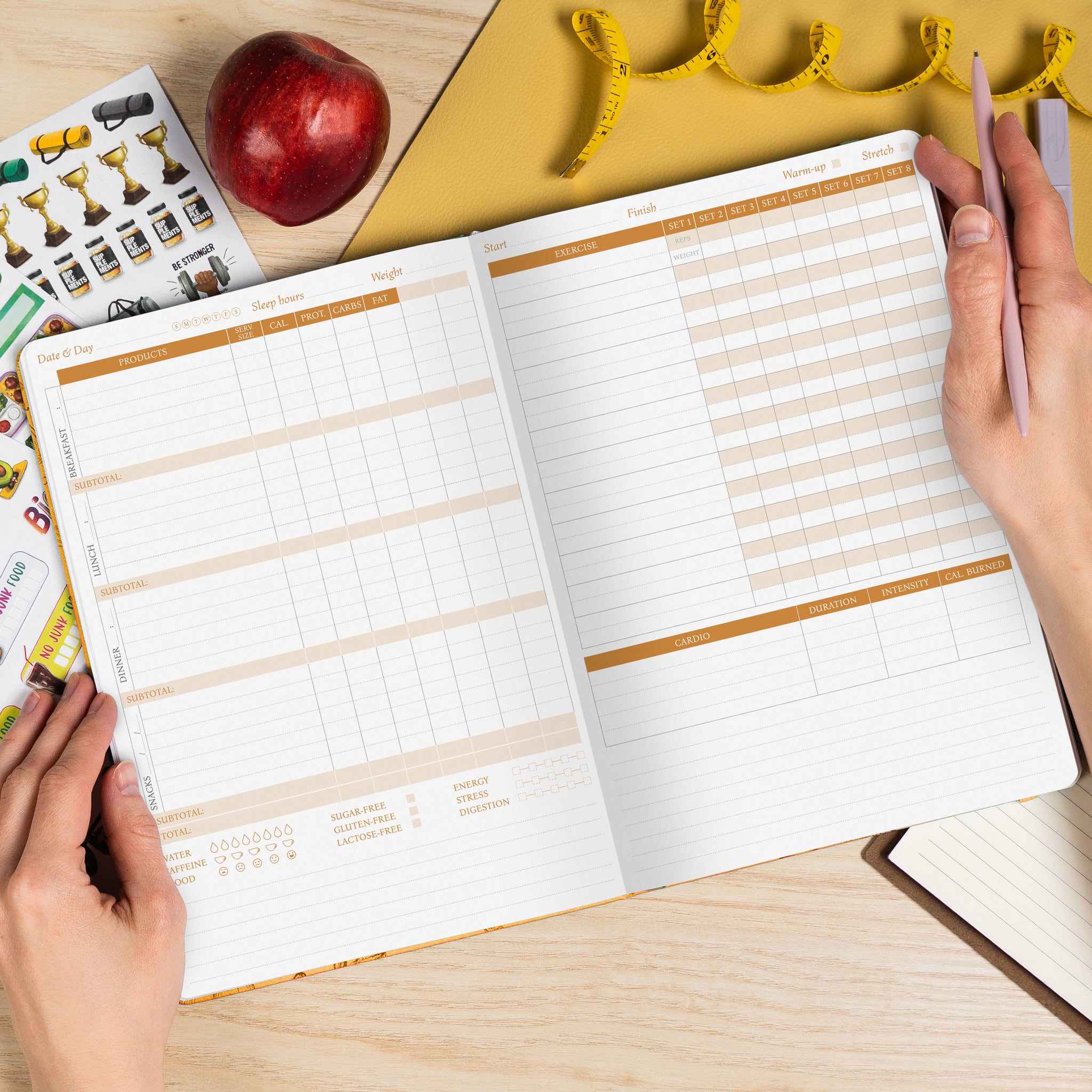 Fitness and Food Journal LEGEND