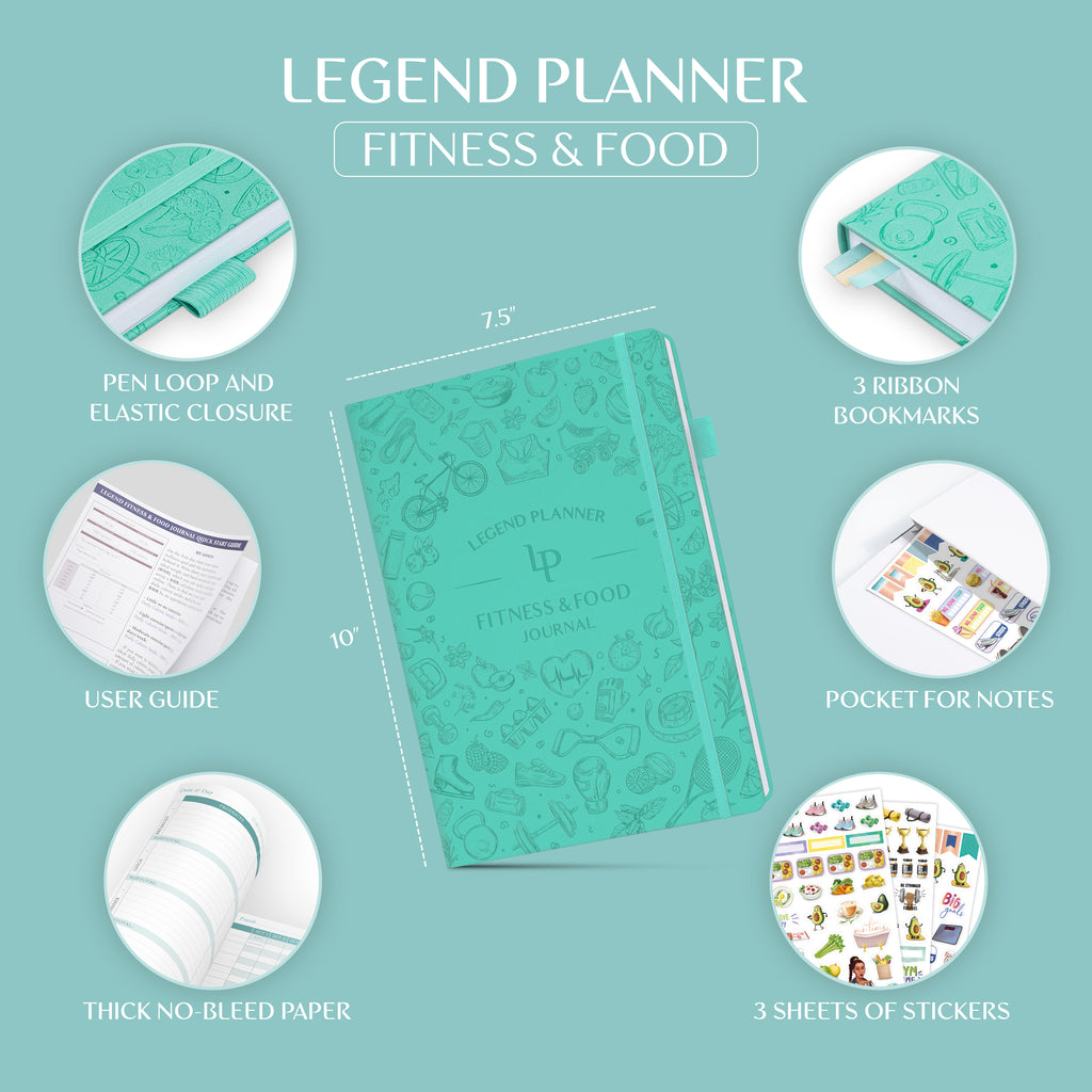 Legend Wellness Planner & Food Journal – Daily Diet & Health