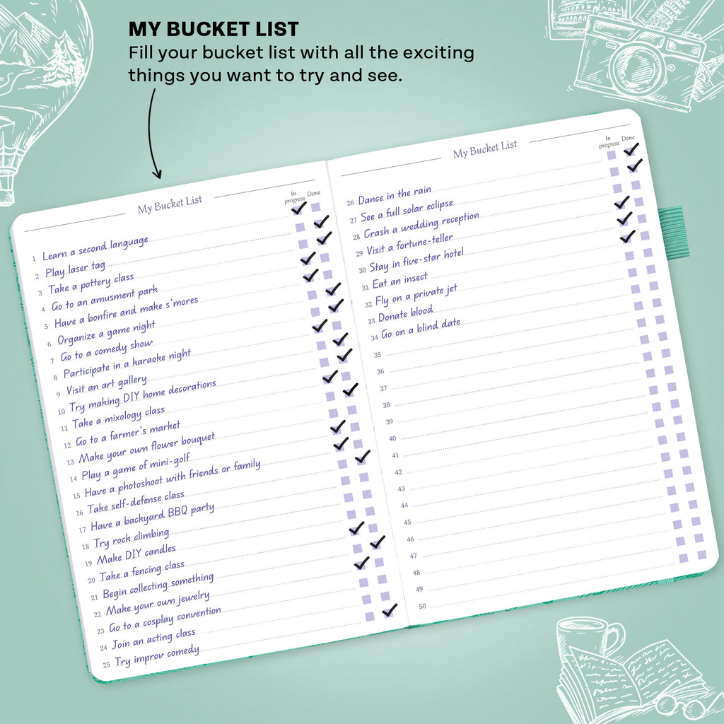 Bucket List Journal – LEGEND