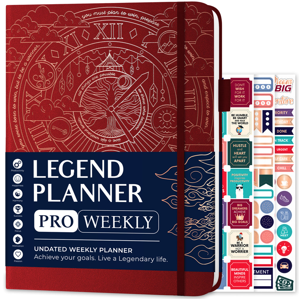 Legend Planner Pocket â€“ Small Undated Monthly & Weekly Goal