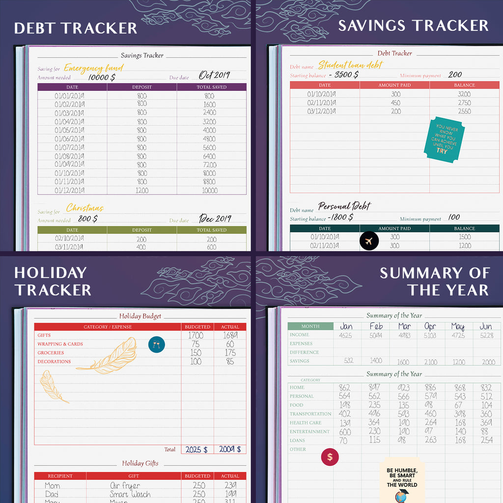 Budget Planner & Bill Organizer with Pockets – LEGEND