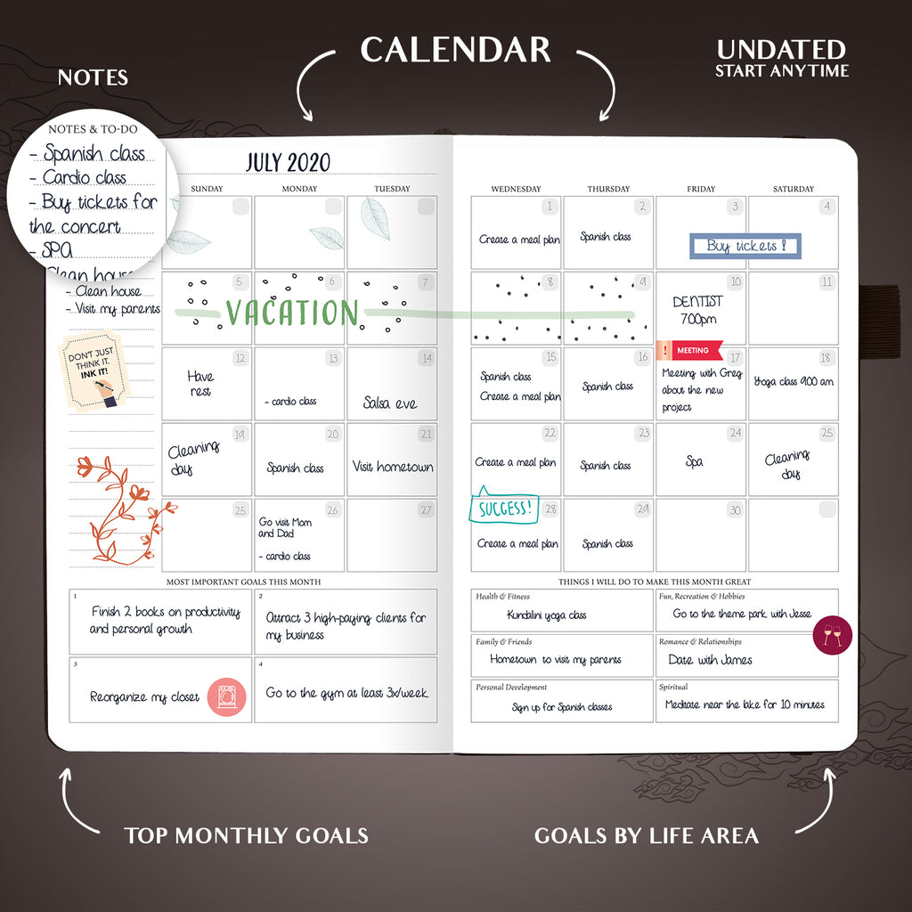 Weekly Undated Planner
