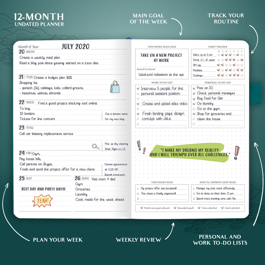 Weekly Undated Planner