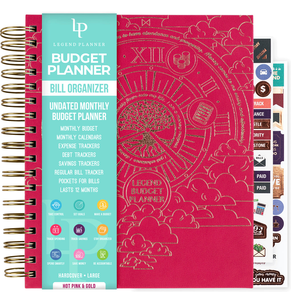 Monthly Budget Planner with Pockets, Bill Organizer Expense Tracker (Blue,  8x10 In), PACK - Kroger