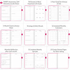 Hot Pink Gold Foil