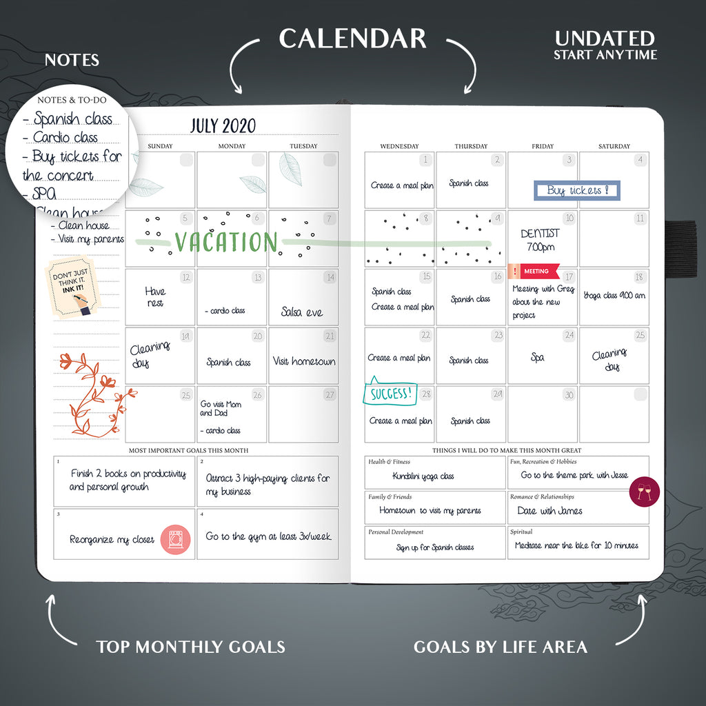 Weekly Undated Planner