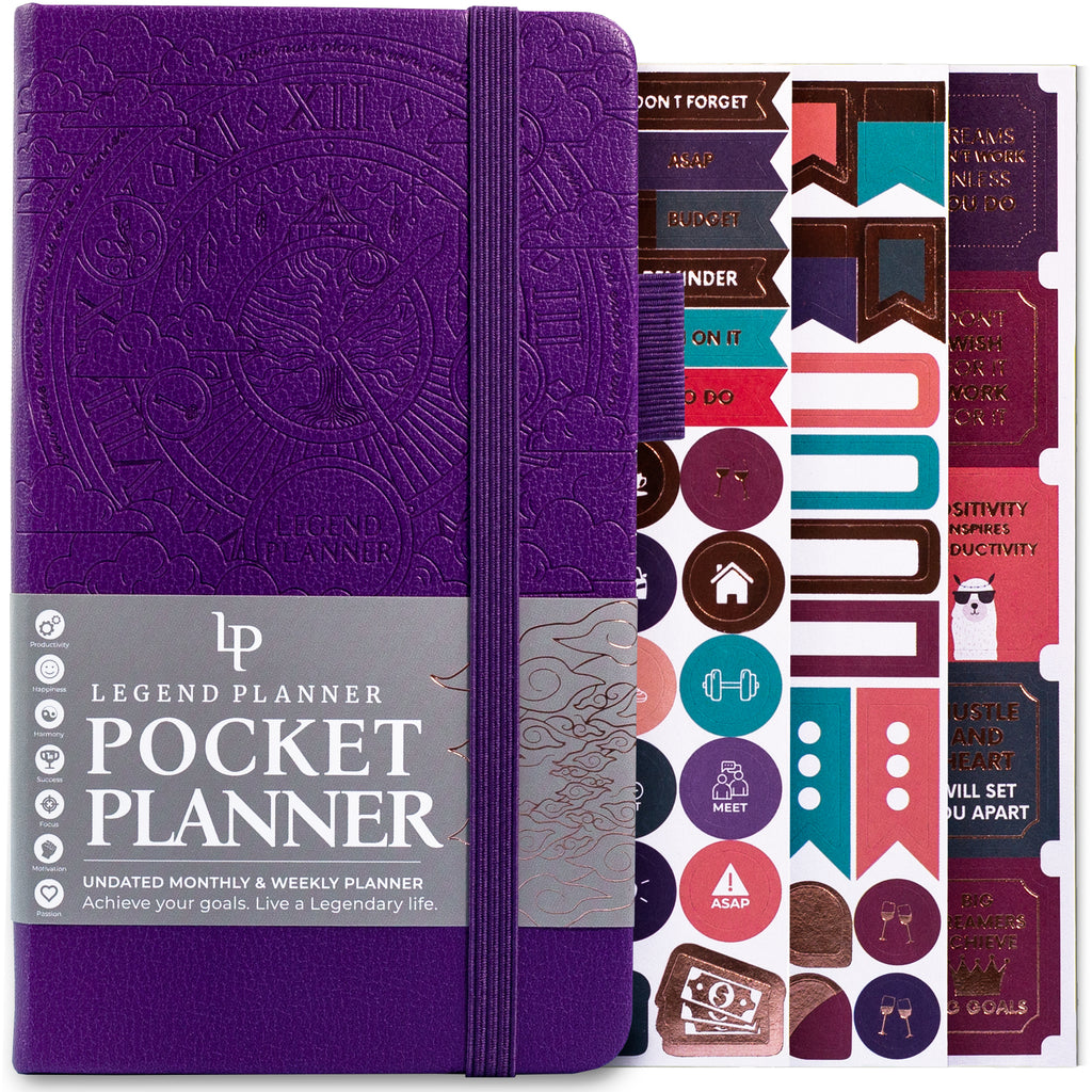 Amazon.com : BEZEND Pocket Planner 2024, 17 Months (Aug 23 - Dec 24) Small  Calendar for Purse 3.5