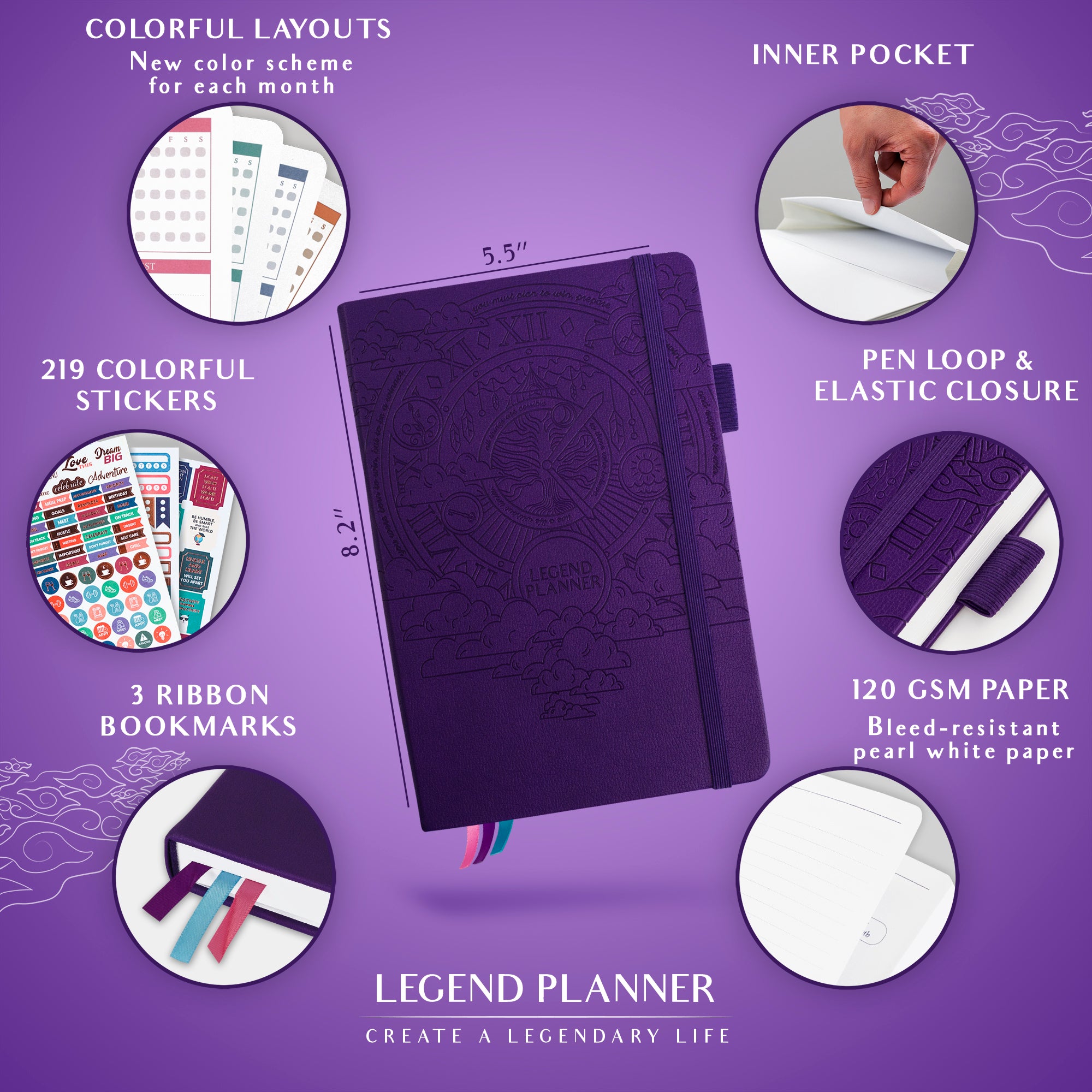 Weekly Colorful Planner 2nd Edition – LEGEND