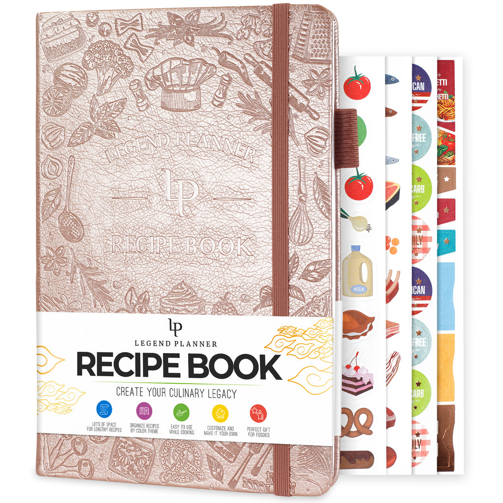 Recipe Journal: Blank Recipe Book To Write In Your Own Recipes Food  Cookbook Design Journal in 2023