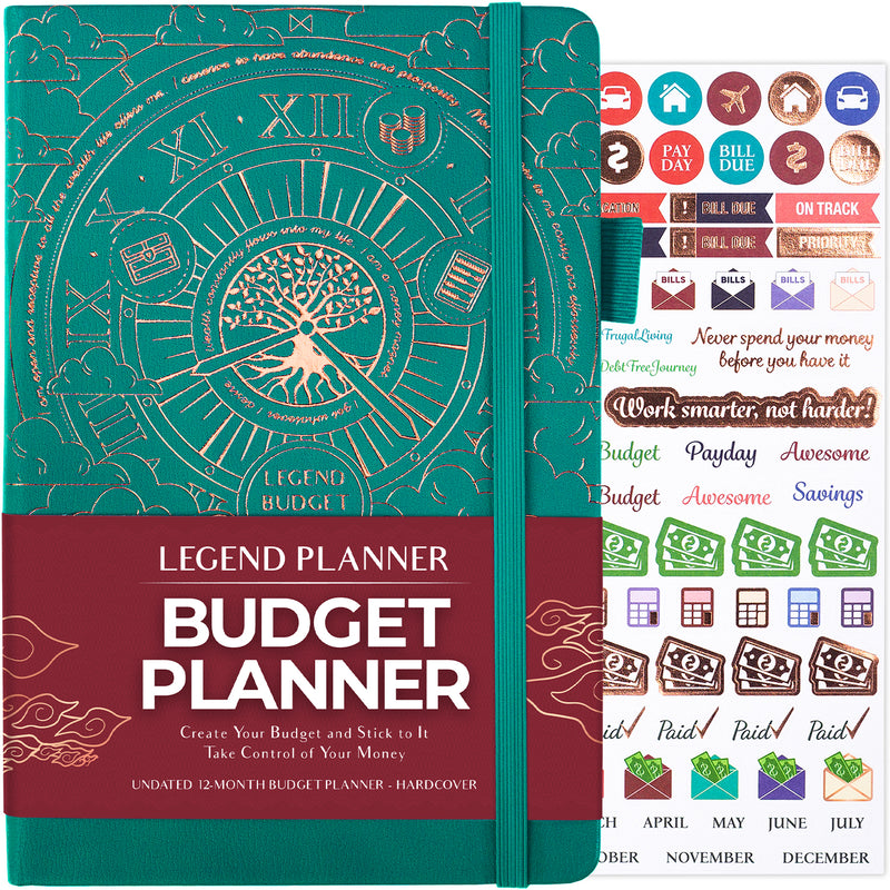 GoGirl Budget Planner & Monthly Bill Organizer - Monthly Financial Book  with Pockets. Expense Tracker Notebook Journal to Control Your Money,  Compact Spiral-Bound Hardcover, Lasts 1 Year - Hot Pink 