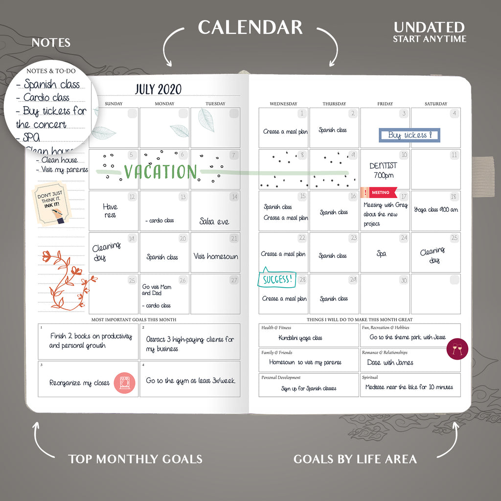 Weekly Undated Planner