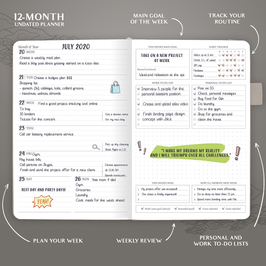 Weekly Undated Planner